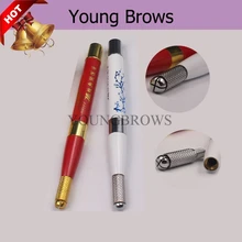 5 шт. Профессиональные Одноразовые Micro лопаток, микро лезвие бровей Тату Pen, Microblading ручной инструмент для бровей вышивка