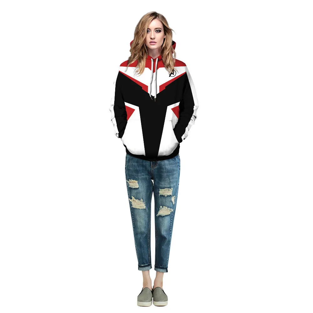 

Quantum Suit Marvel The Avengers 4 Endgame Hoodies Women's Clothing Hooded Lovers Wear Hooded Baseball Uniform HS015