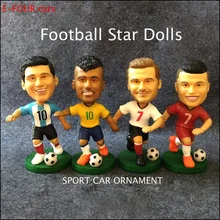 

E-FOUR Car Football Star Ornament Decoration Best gift Football Fans Car Styling Upgrade Ornament Car Doll Adjust Atomative Cars