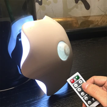 

Newest Six Leaf Grass Lamp Human Body Induction Nightlight Remotel Control Dimming LED Night Light Touch Sensor Light