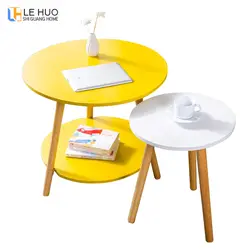 Скандинавский стиль твердый деревянный журнальный стол Гостиная придиванный столик обеденный стол Малый маленький чайный столик мебель