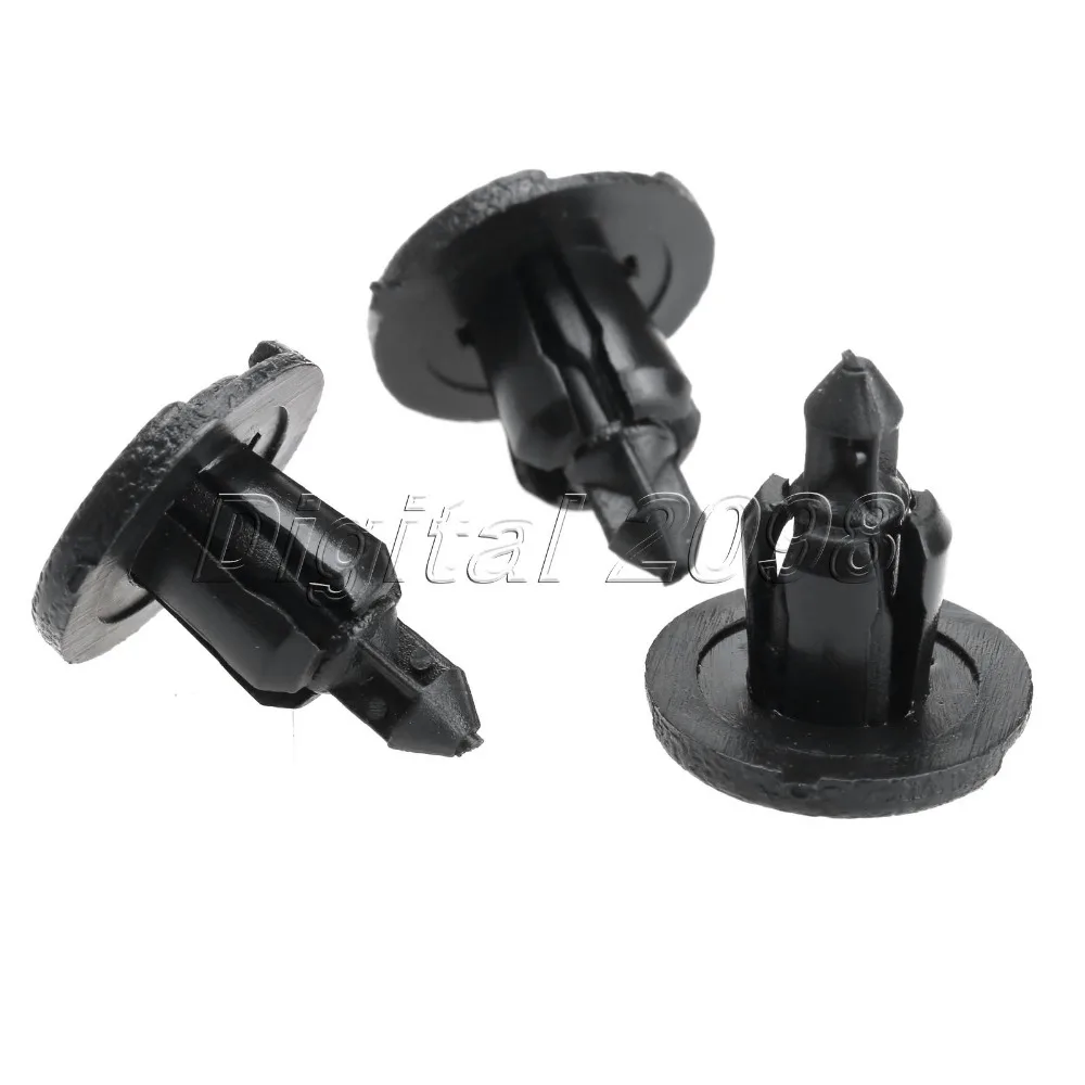 

Yetaha 50Pcs Auto Bumper Fastener Push Type Plastic Retainer Clips for Nissan Maxima 01553-09611 8mm Hole Rivet Car Styling Kits