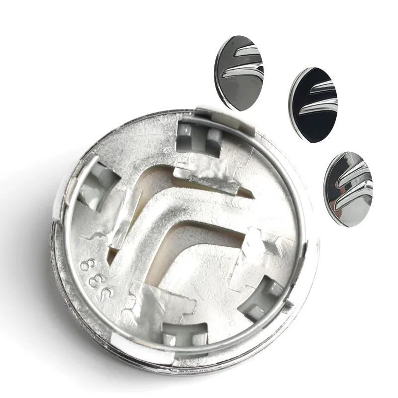 

20PCS 60MM Wheel Sticker Car Wheel Hub Cap Wheel Center Logo Emblem Cover Auto Hub Cap For Citroen C4 C5 C6 Silver