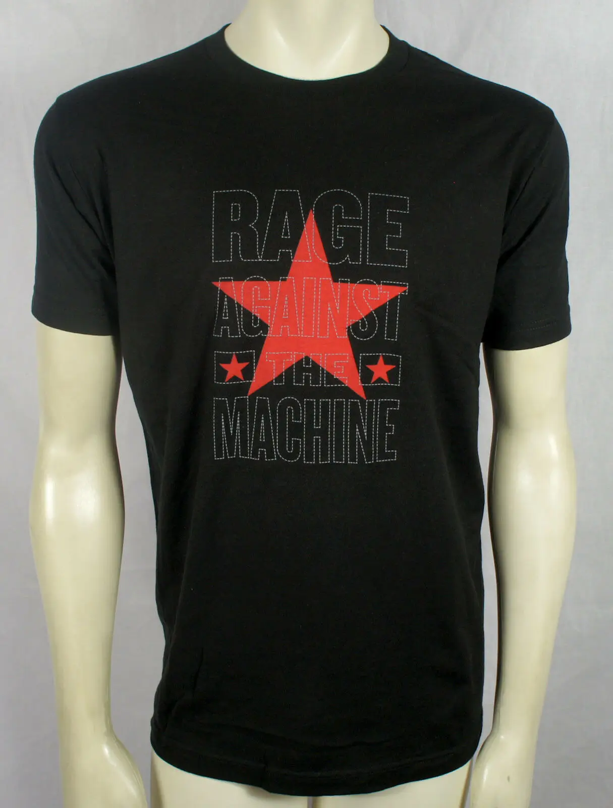 Authentic RAGE AGAINST THE MACHINE Stacked Star Slim Fit T-shirt S M L XL NEW | Мужская одежда