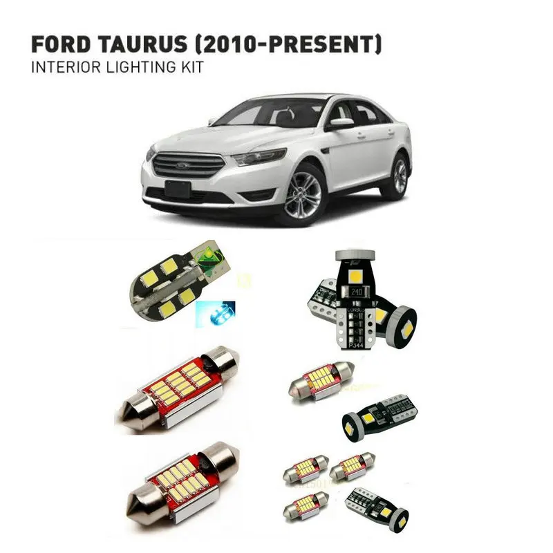 Светодиодные интерьерные лампы для Ford aurus 2010 + 13 шт. светодиодные автомобилей