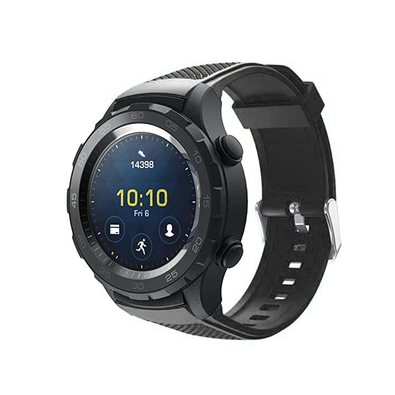 

20mm Silicone strap Watchbands for huawei watch 2S sports watch Smart watch Quick Release TPE Bands Wrist Strap Black, orange