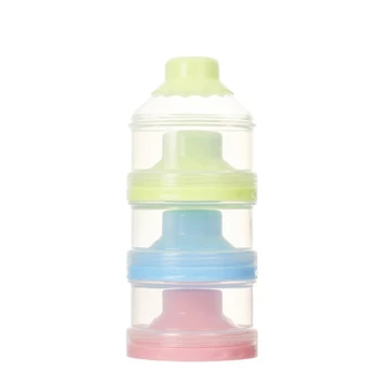 

3 Layers Infant Baby Feeding Milk Powder & Food Bottle Container Box Dispenser Container Storage Formula Feeding Bottle