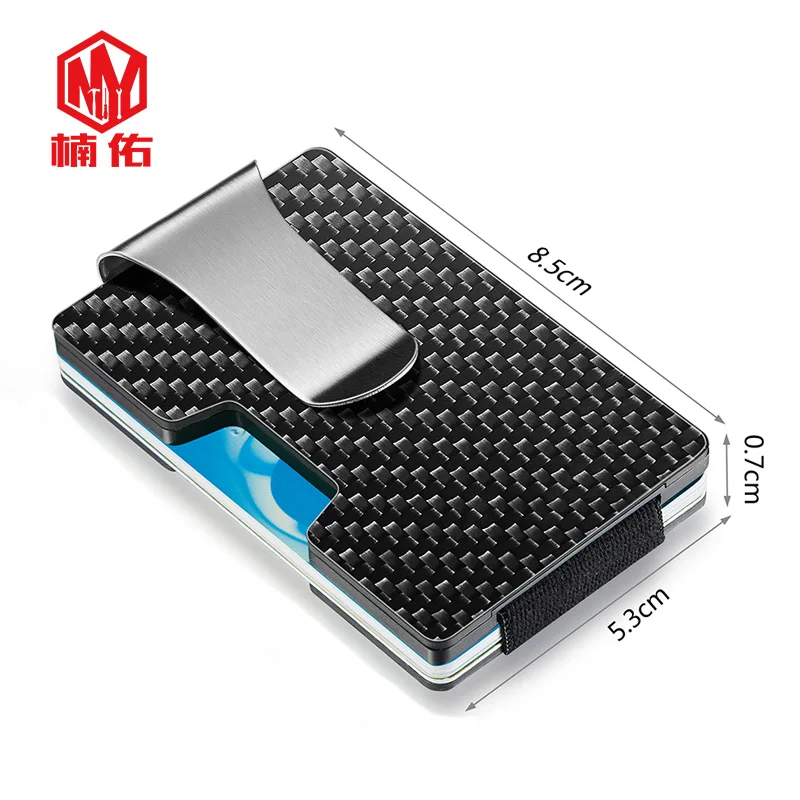 

EDC Carbon Fiber Wallet RFID Shielding Wallet Outdoor Pocket Tool Male And Female Credit Card Holder Business Card Holde