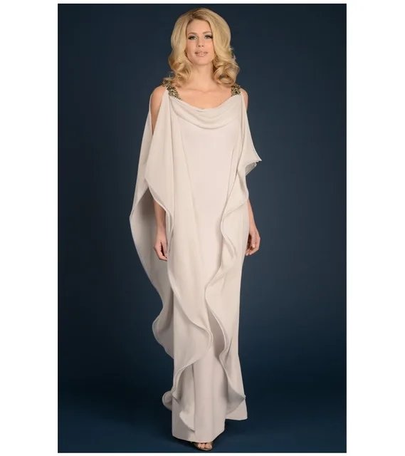 

Plus Size 2019 Mother Of The Bride Dresses Sheath Ruffles Beaded Long Wedding Party Dresses Mother Dresses For Wedding