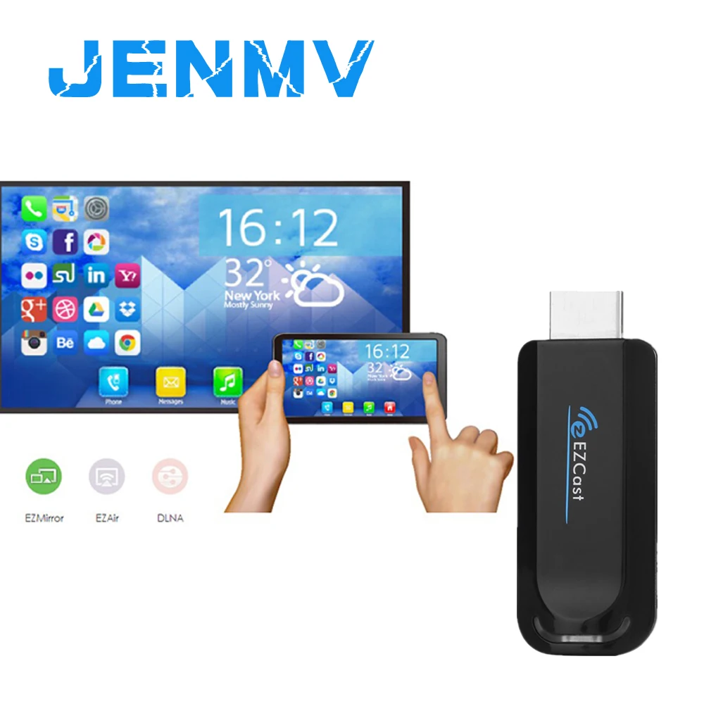 

Ezcast MEDIA PLAYER OTA Miracast TV Stick PUSH CHROMECAST WiFi Display DONGLE IOS Android HDMI 1080P