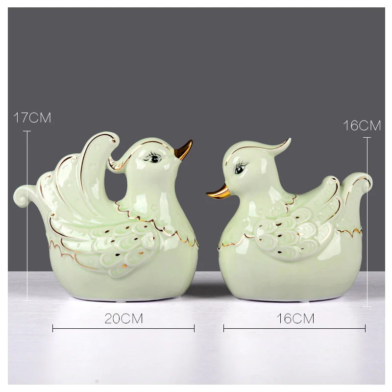  Mandarin Duck Decoration Cabinet Home Furnishing bedroom modern minimalist creative wedding gifts c - 32860049214