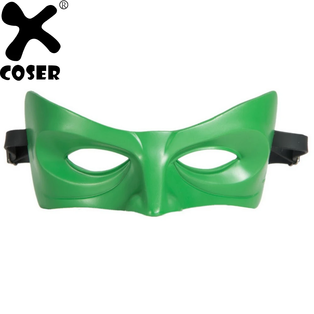 

XCOSER 2018 Hot Sale Lantern Mask Green Resin Eye Patch Superhero Cosplay Costume Accessories For Masquerade Halloween Party