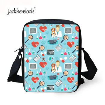 

Jackherelook Small Messenger Bags for Ladies Women's Veterinary Fashion Tote Shoulder Bags Woman Veterinarian Bolso Mujer 2019