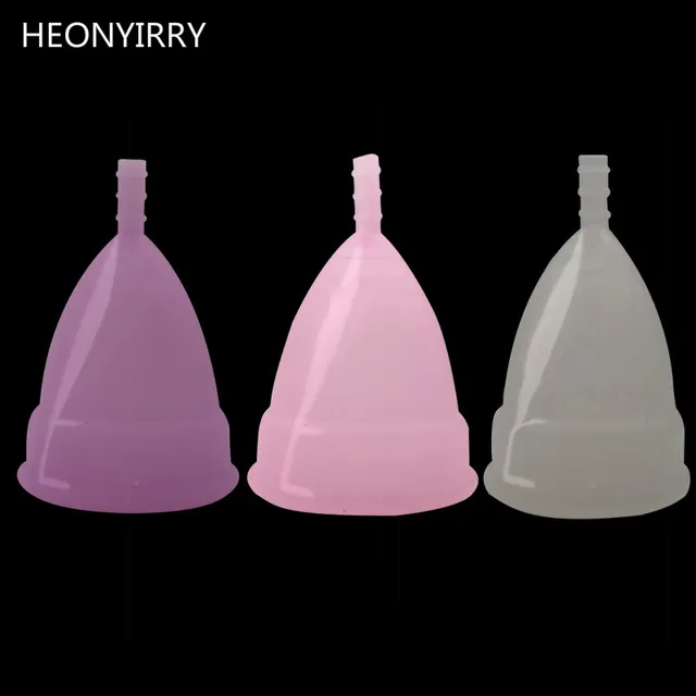 Best Price 1pcs Medical Grade Silicone Menstrual Cup for Women Feminine Hygine Anner CupLady Alternative Pads Tampons Feminine Hygiene Care