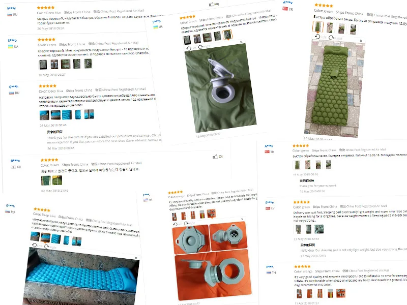 Almofada de Dormir Colchão de ar Enchimento de ar Cama de ar Mat com Travesseiro Camping Inflável Piquenique Mat Moistureproof Rápido 2 High Quality Esporte e Lazer