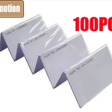 Новые высококачественные 100 шт 125 кГц бесконтактные карты RFID размер кредитной карты 0,8 мм