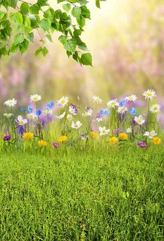 

5x7ft backdrops Vinyl photography backdrops Spring flowers Backdrop Photography Outdoor Scenery Kids Party Photo Background