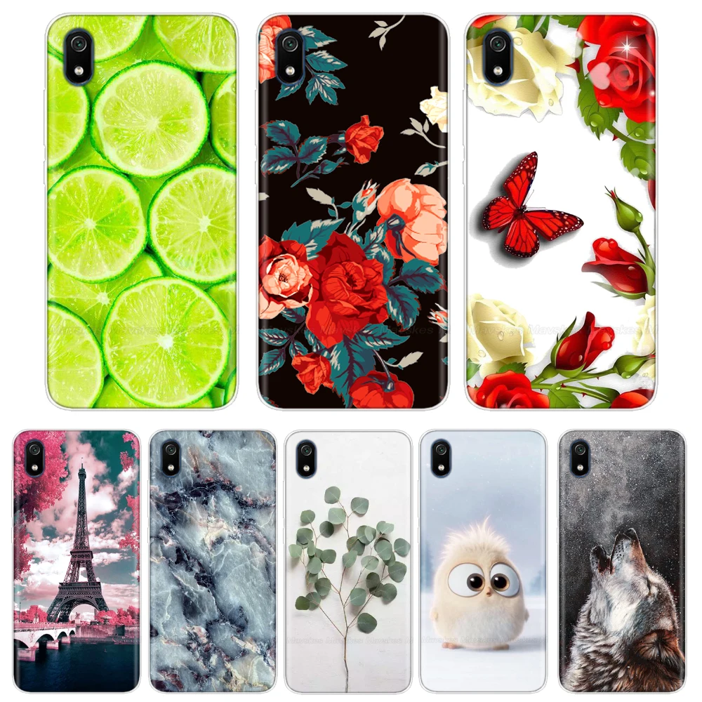 

for Xiaomi Redmi 7A case silicone cover 5.45" Cute TPU Case on for Xiaomi redmi 7 6.26 inch coque fundas phone bumper housing