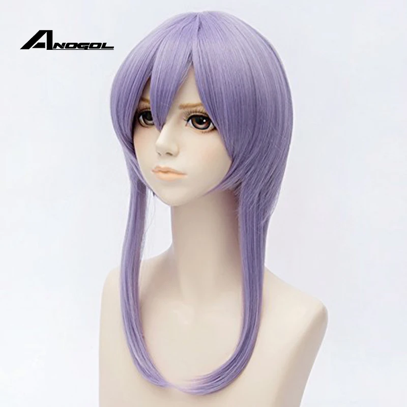 ANOGOL Hiiragi Shinoa Серафим конца длинные прямые Фиолетовый плетеный синтетический