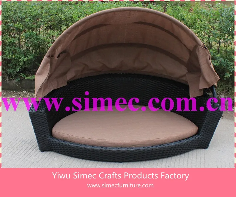 wicker outdoor dog bed
