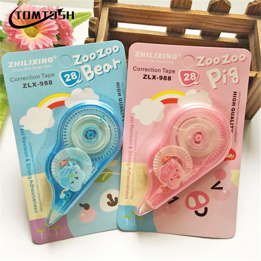 TOMTOSH cartoon 10m Correction Tape with student stationery supplies