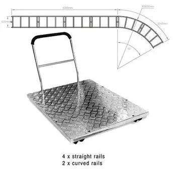 

CAME-TV Dolly Platform System With 4 Straight and 2 Curved Locking Tracks