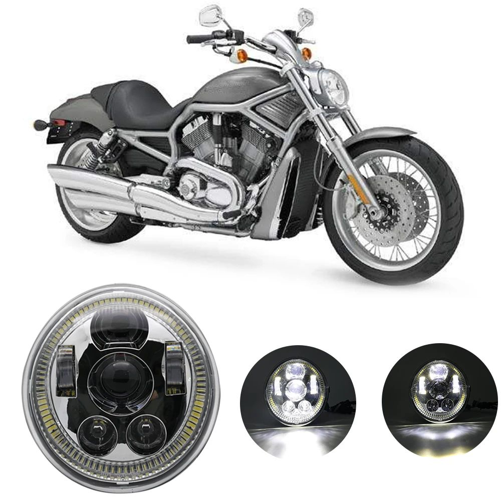 ローライト Amazon | TASWK オートバイブラック6.5 インチ ヘッドライト