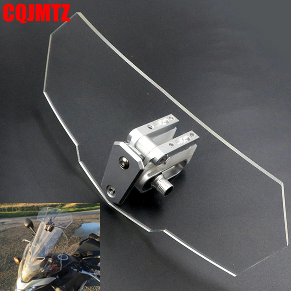 Airflow Adjustable Windscreen Wind Deflector Universal Motorcycle