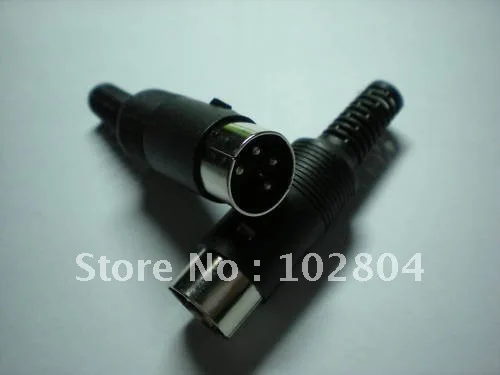 

DIN Plug Connector 4 Pin with Plastic Handle 6 pcs per Lot