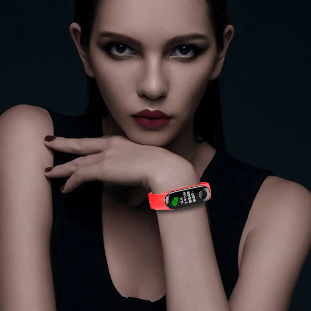 

Smart Watch 0.96Inch Screen Blood Pressure Heart Rate Monitor Fitness Sport Bracelet WristBand JLRJ88