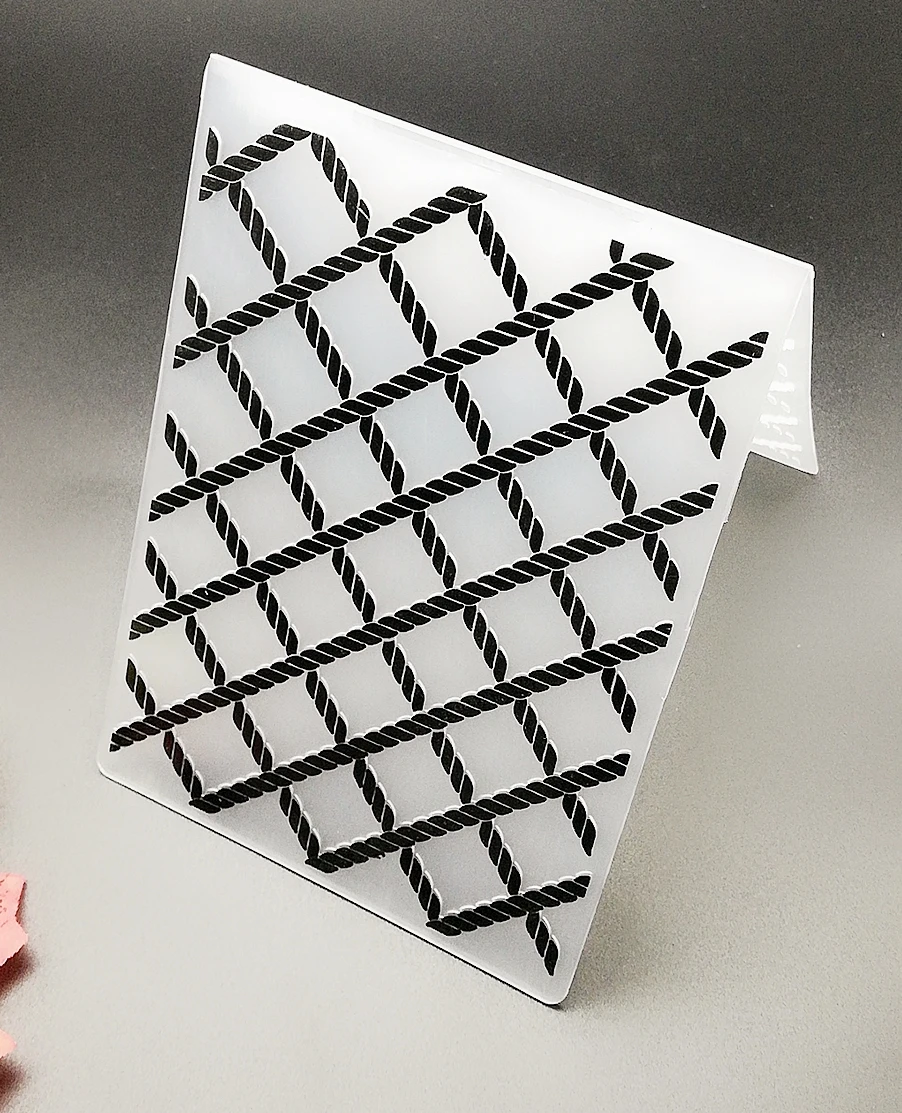 Plastic Embossing Folder For Gift Scrapbooking Irregular Bricks Type Craft Template Mold Can be