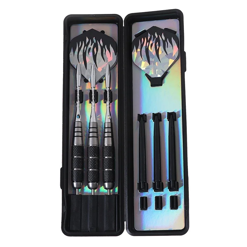 22g Professional Stainless Steel Tip Darts Set With Dart Flights Case for Dart Game