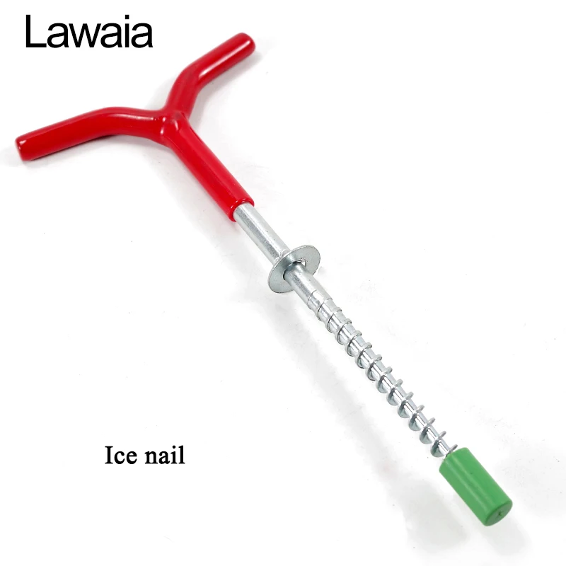 

Lawaia Ice Fishing Tools Equipment Winter Fishing Bracket Ice Nails Ice Drill Tent Holders Fixed Manual Fishing Gear Accessories