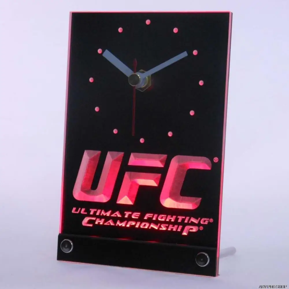 Tnc0137 UFC окончательный бой Чемпионат настольный 3D светодиодный часы