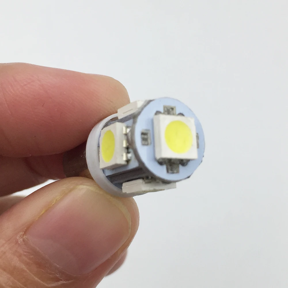YSY 100X BA9S 5050 5 SMD H6W T11 T4W led 5smd 12v автомобильная сигнальная Поворотная лампа белый