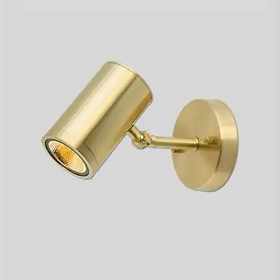 Minimalist copper brass wall light lamp LED bedside toilet bathroom reading wall light LED sconce modern simple gold wall light