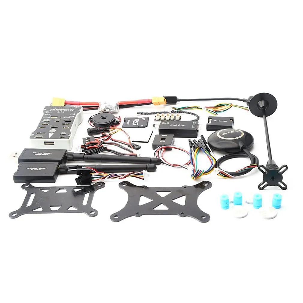 

Pixhawk PX4 PIX Autopilot 2.4.8 100MW Drone Flight Controller with Telemetry M8N GPS Mini OSD PM Safety Switch Buzzer PPM I2C