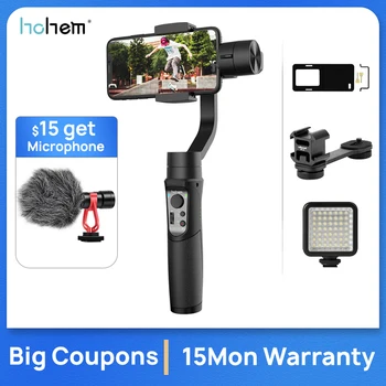 

Hohem iSteady Mobile Smartphone Gimbal 3-Axis Handheld Stabilizer for iPhone XS XR X 8 7 6 for Samsung as for Festival Gift