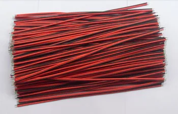 

Free Shipping New 22 AWG 2 Pin Single Color Led Strip Red/Black Connecting Wire 20cm DIY Cable!200pcs/lot