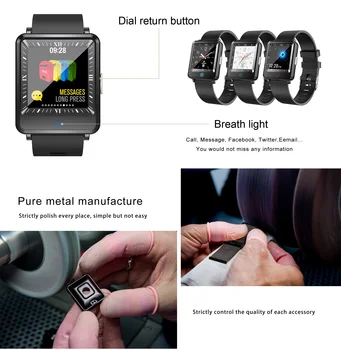

CV16 Men Screen Smart Watch Clock IP67 Waterproof Activity Fitness sleep Tracker calories Smart bracelet For android IOS phone