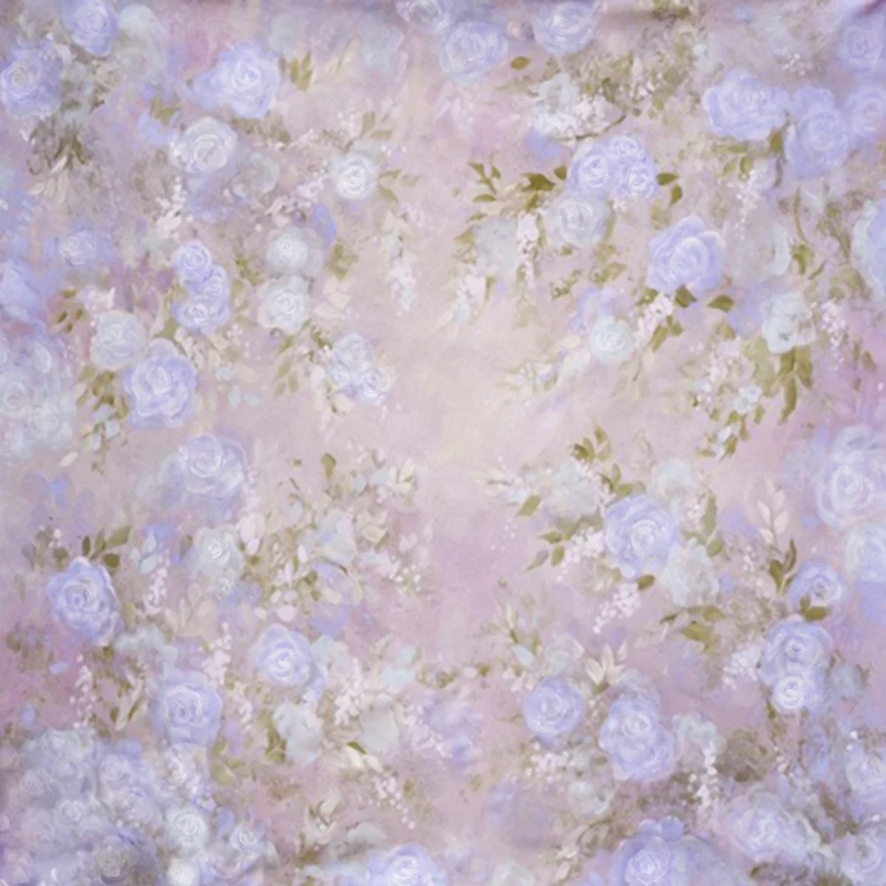 

MEHOFOTO Vinyl Photography Background Purple Flower Computer Printed Children Backdrops for Photo Studio ZH-122