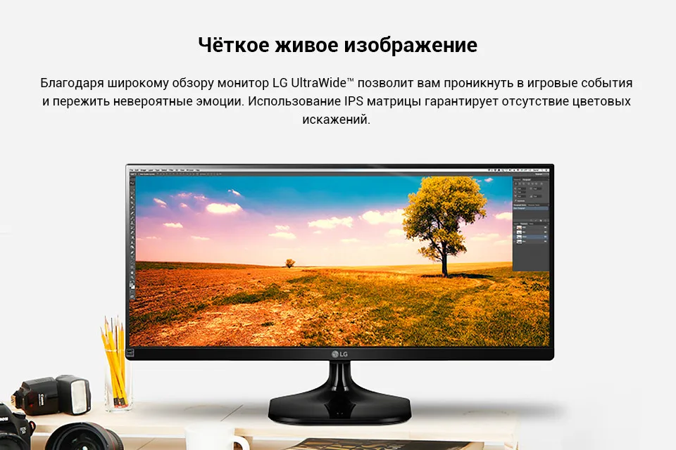 Монитор LG 25" 25UM58-P Черный