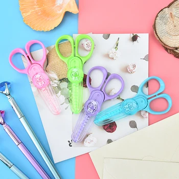 

DIY Cute Kawaii Plastic Scissors For Paper Cutter Scrapbooking Kids Office School Supplies Korean Stationery Student