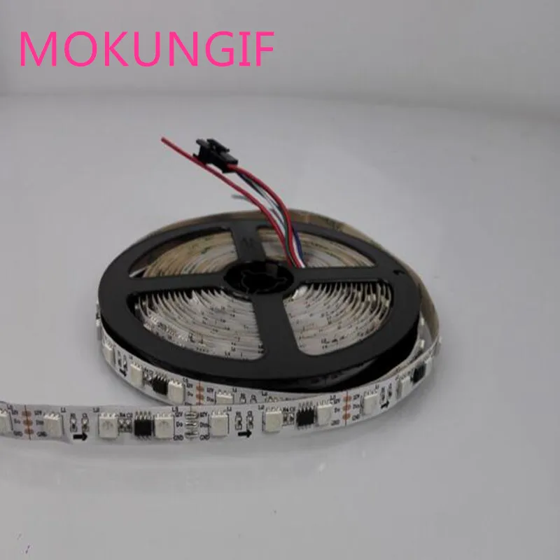 

5M WS2818 (Upgrade version WS2811) 5050 RGB led strip light 30leds/m 60leds/m DC12V addressable digital tape flexible strips