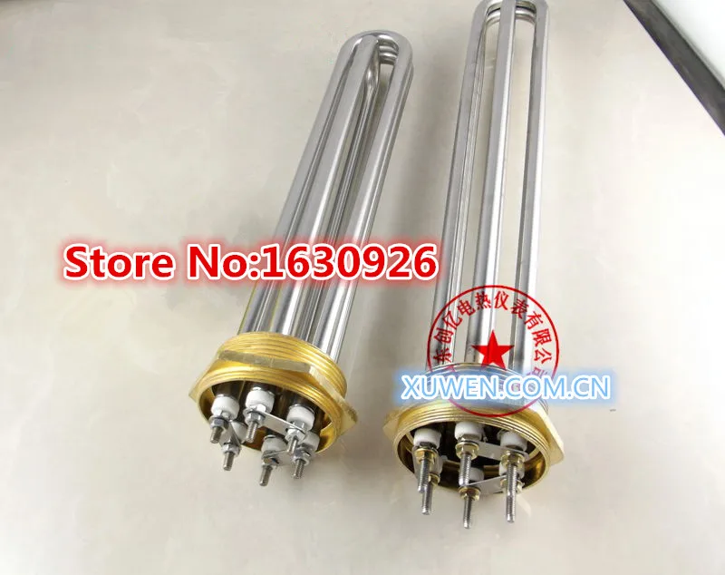 AC380V 6KW 6P Terminals Water Boiler Heating Element 3U Tube Heater