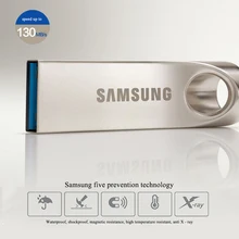 Samsung cle USB Flash Drive 32 ГБ 64 ГБ 128 ГБ USB 3.0 Металл флешки Memory Stick пользовательские логотип компании дропшиппинг устройства U диска