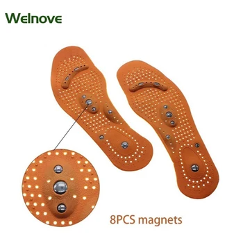 

1Pair Men Magnetic Therapy Magnet Health Care Foot Massage Insoles Comfort Pads Foot Care Body Massager Z50401