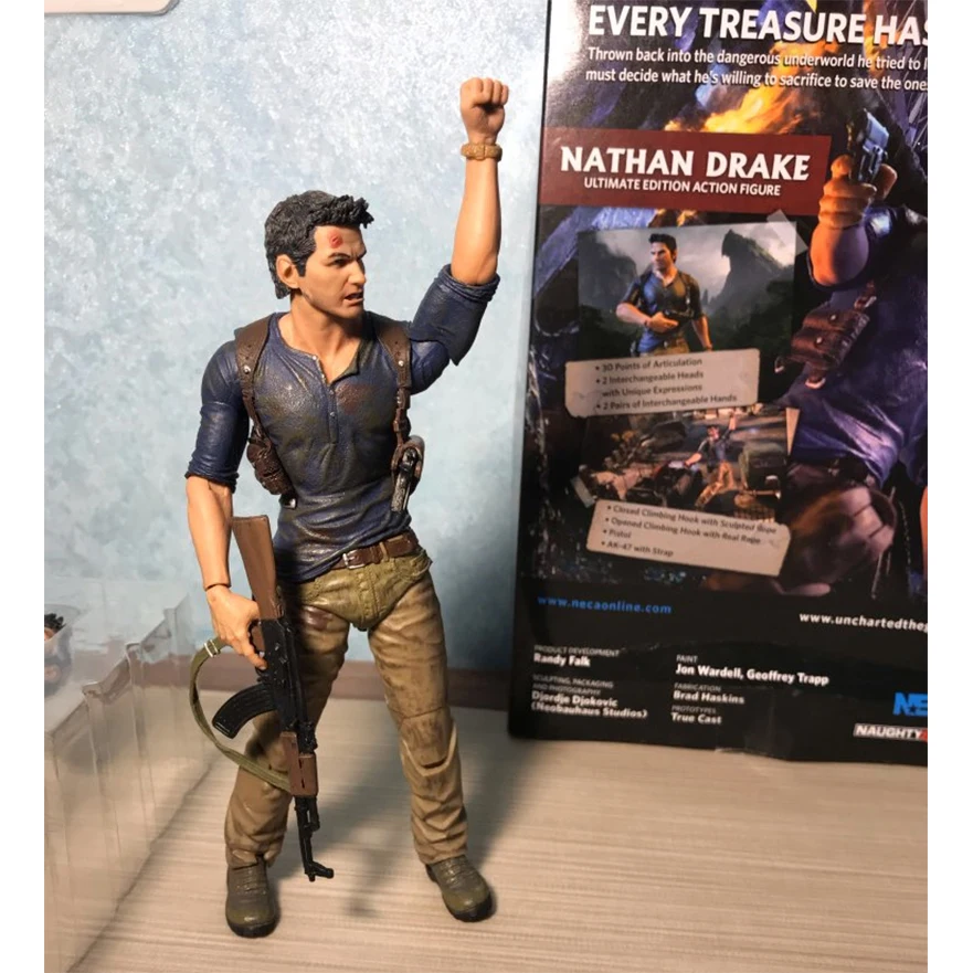 

NECA Uncharted 4 A thief's End Figures NATHAN DRAKE PVC Action Figure Toy