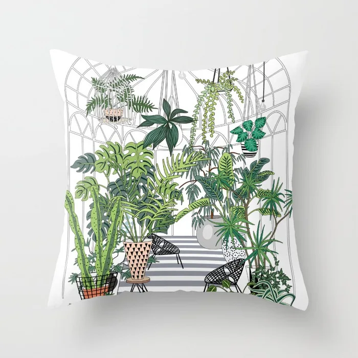 Mylb размером 45*45 см квадратный Декоративные диванные подушки Чехол с геометрическим принтом цветок Подушка Чехол для дома - Цвет: 8