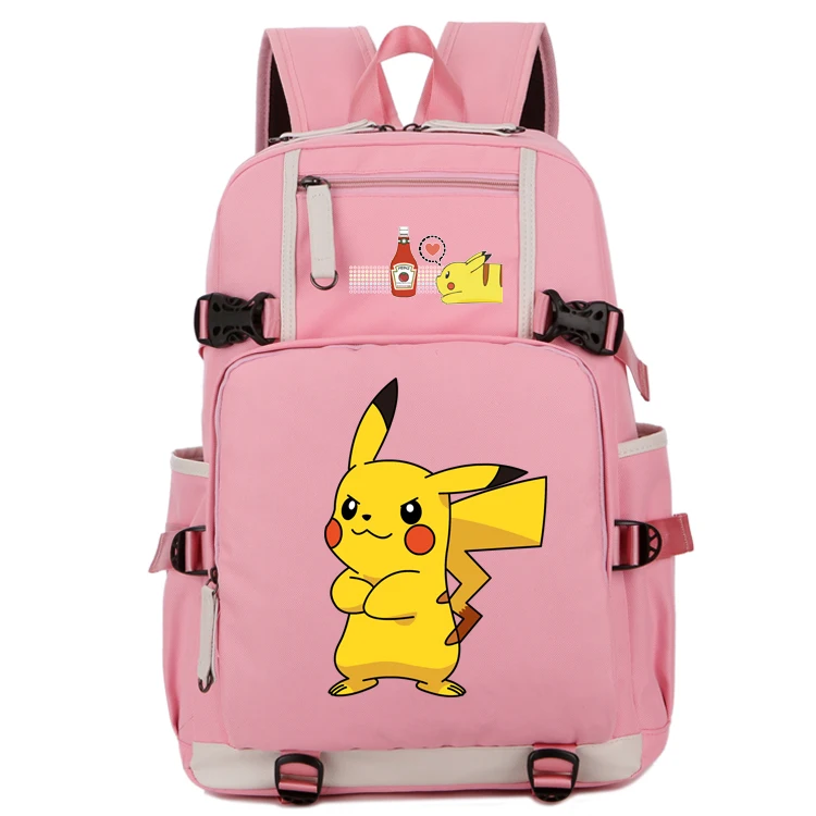 Рюкзак Pokemon для женщин с героями мультфильмов Пикачу компьютера путешествий